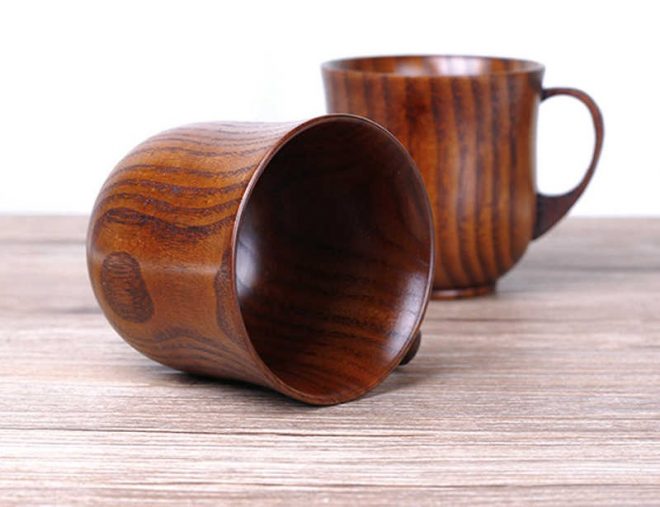 Чашки из дерева