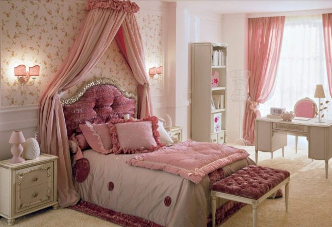 розовая спальня